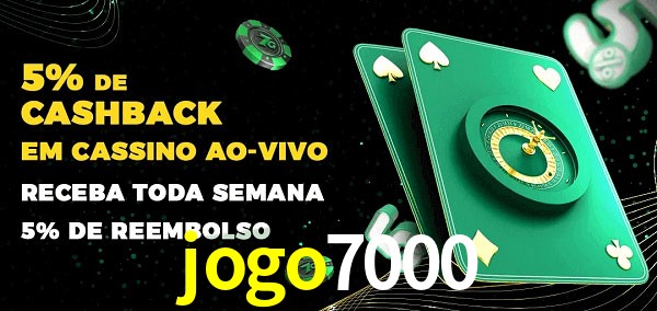 Promoções do cassino ao Vivo jogo7000